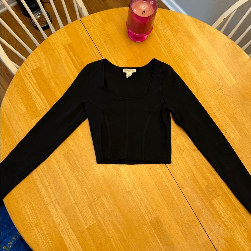 Black Long Sleeve Women's Top